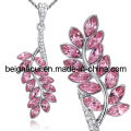 Sw Elements Crystal Light Collar de Color Rosa Colgante